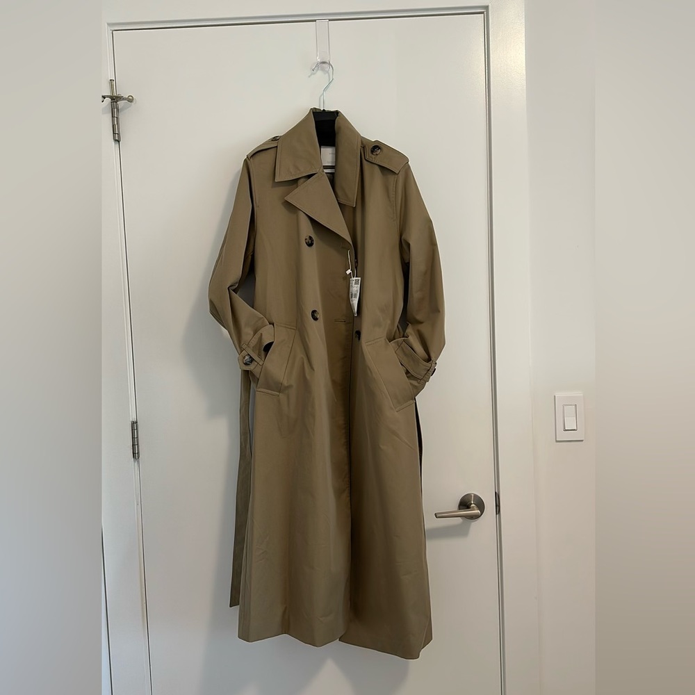 Mango Double Button Trench Coat